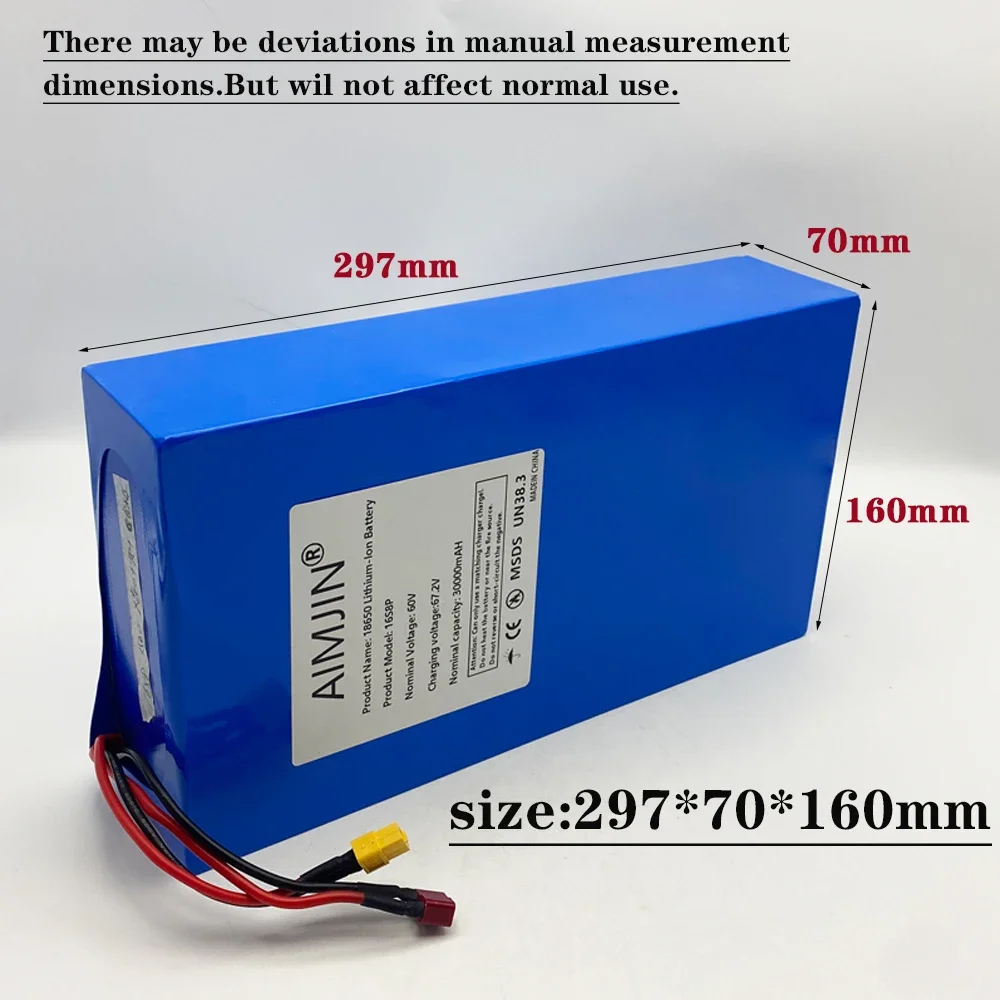 1000-3000W high-power 60V 30Ah - 60V 30Ah Electric Scooter Battery review and price